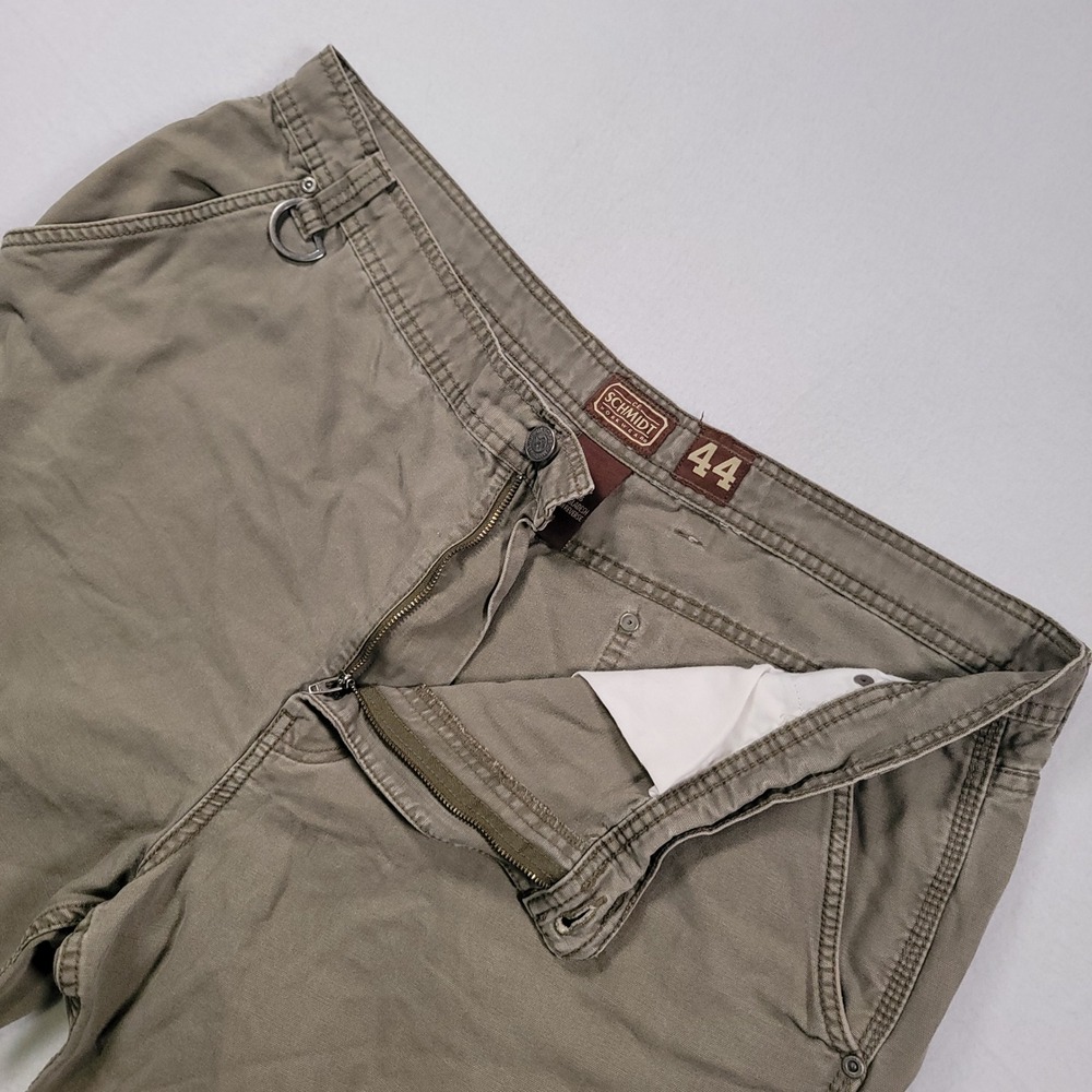 C.E. Schmidt Workwear Cargo Shorts Mens 44 Olive Green Canvas Utility
